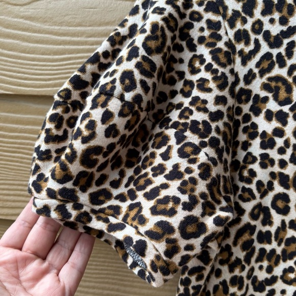 Velvet Jolene Leopard Puff-Sleeved Mini Dress Size Small - Picture 6 of 9
